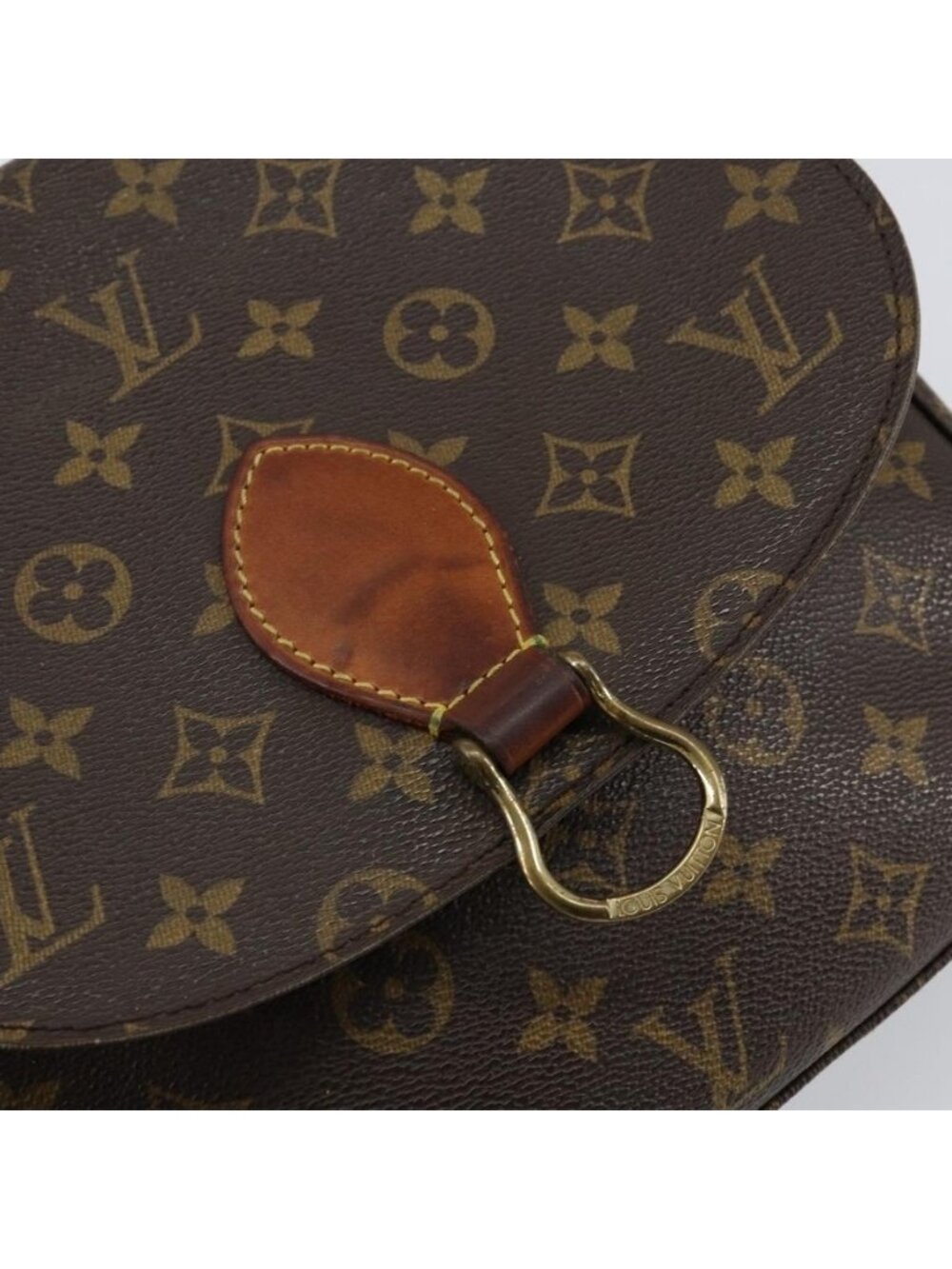 Authentic LOUIS VUITTON Monogram Saint Cloud GM Shoulder Bag M51242 LV - Picture 6 of 16